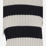 MAGLIONE IN LANA E CASHMERE CON MOTIVO A RIGHE ALFEO 019 MAX MARA 