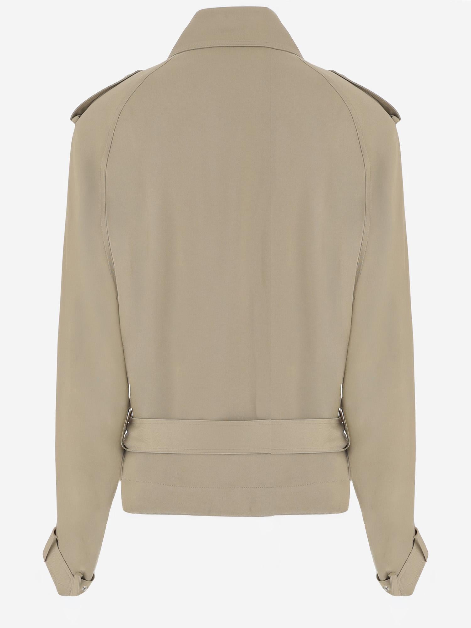 CAPPOTTO TRENCH IN VISCOSA CON CINTURA IN VITA TRFS21992 206 THE FRANKIE SHOP 