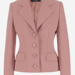 GIACCA DOLCE MONOPETTO IN CRÊPE DI LANA F27DST FU2L8F0473 DOLCE & GABBANA 