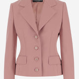GIACCA DOLCE MONOPETTO IN CRÊPE DI LANA F27DST FU2L8F0473 DOLCE & GABBANA 