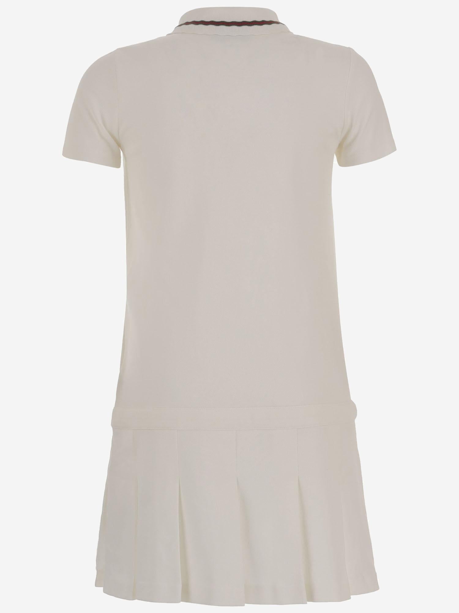 ABITO IN COTONE STRETCH CON NASTRO WEB 852832 XJHRS9024 GUCCI KIDS 