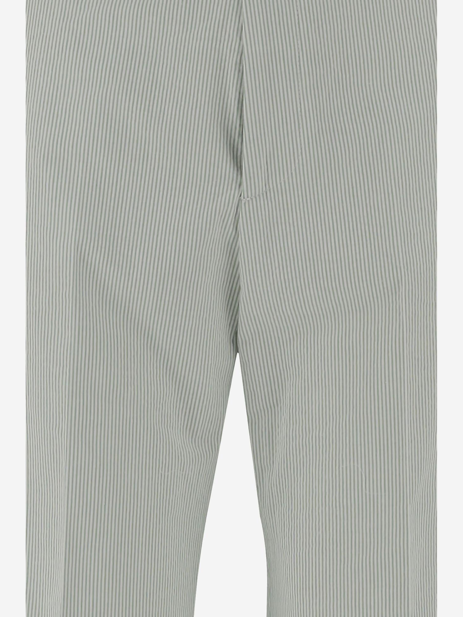 PANTALONI IN MISTO COTONE STRETCH CK1754X GREEN BERWICH 