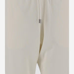 PANTALONI TEO IN COTONE E CASHMERE 8330K628 BON THE ROW 