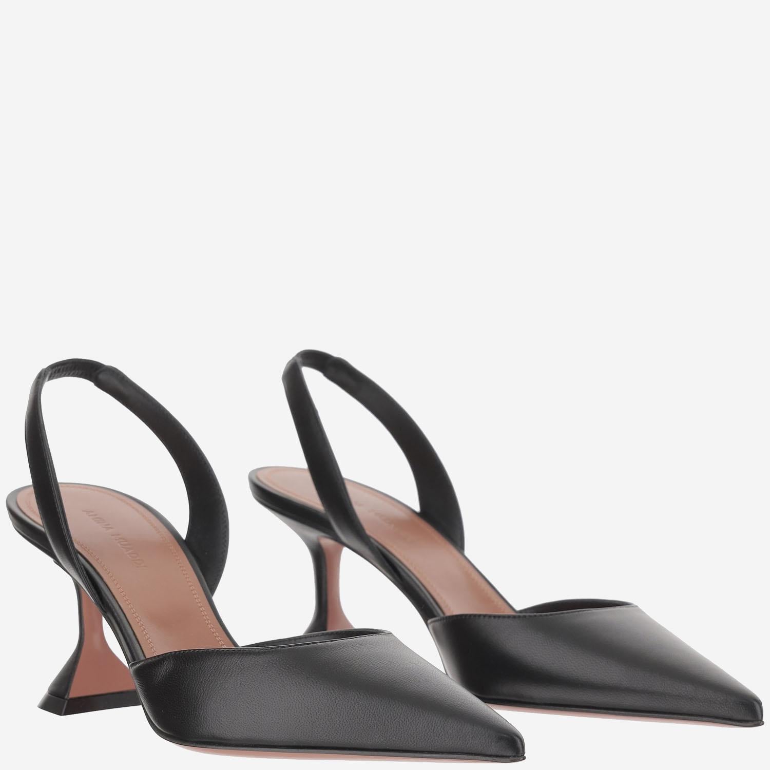 Holli Slingback in pelle HOLLISLING BLACK AMINA MUADDI 