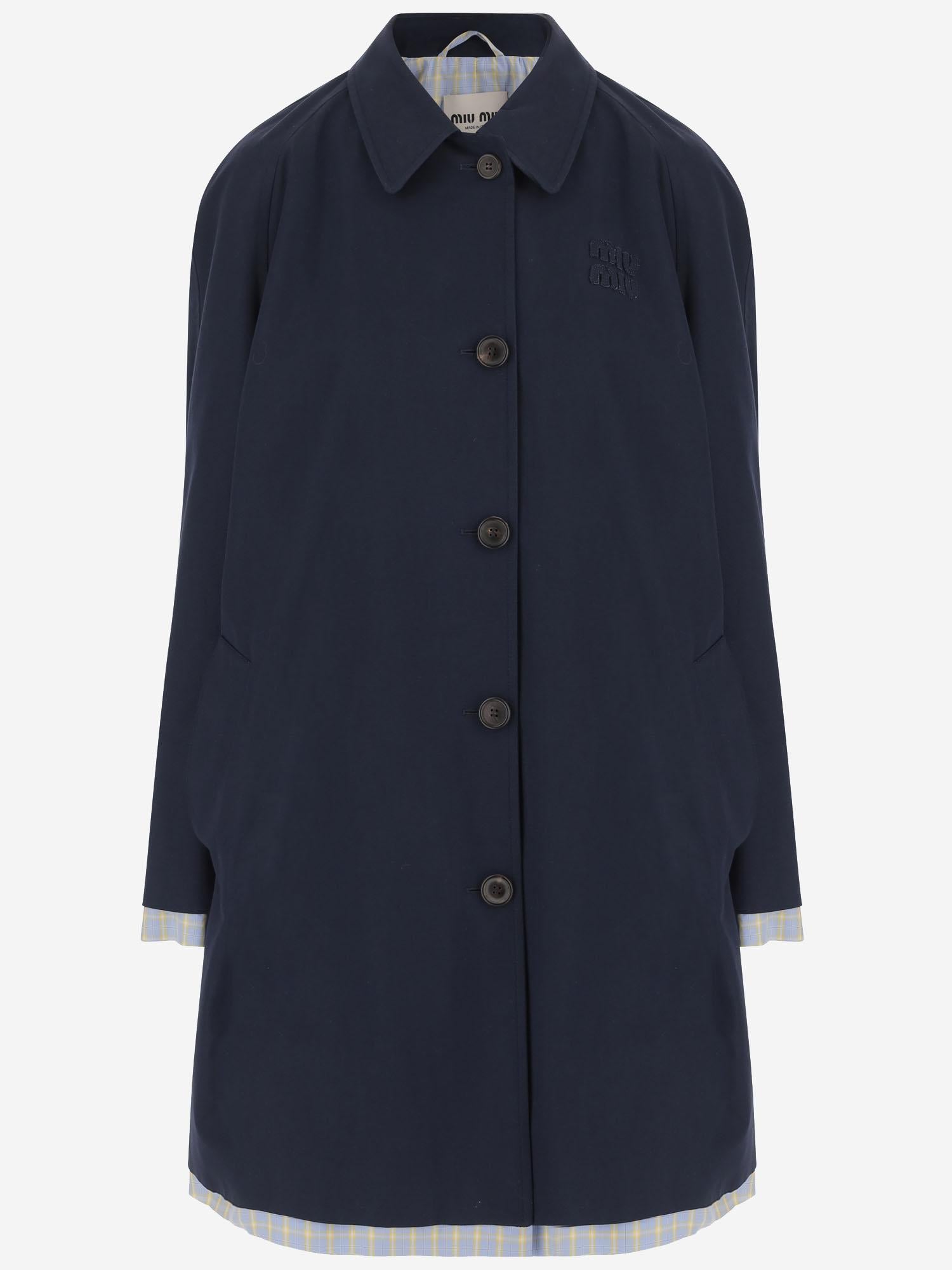 CAPPOTTO IN COTONE CON LOGO MS2143 1BMSF0V41 MIU MIU 