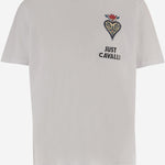 T-SHIRT IN COTONE CON STAMPA grafica 80OAHE24 CJ110003 JUST CAVALLI 