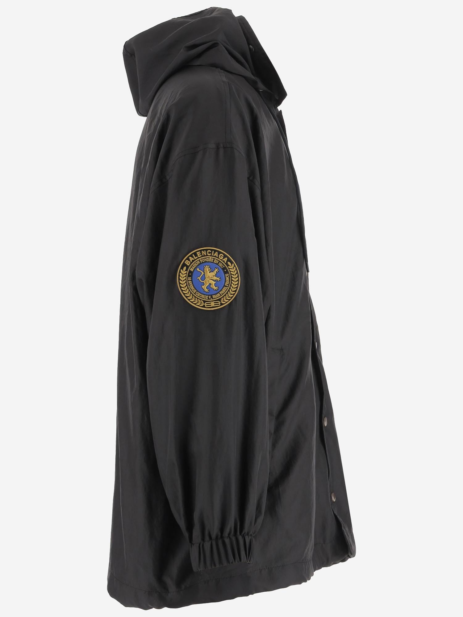 GIUBBOTTO IN NYLON CON LOGO BALENCIAGA 839071 TSO351000 BALENCIAGA 
