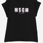 T-SHIRT IN COTONE CON LOGO S6MSJGTH070 11088 MSGM KIDS 
