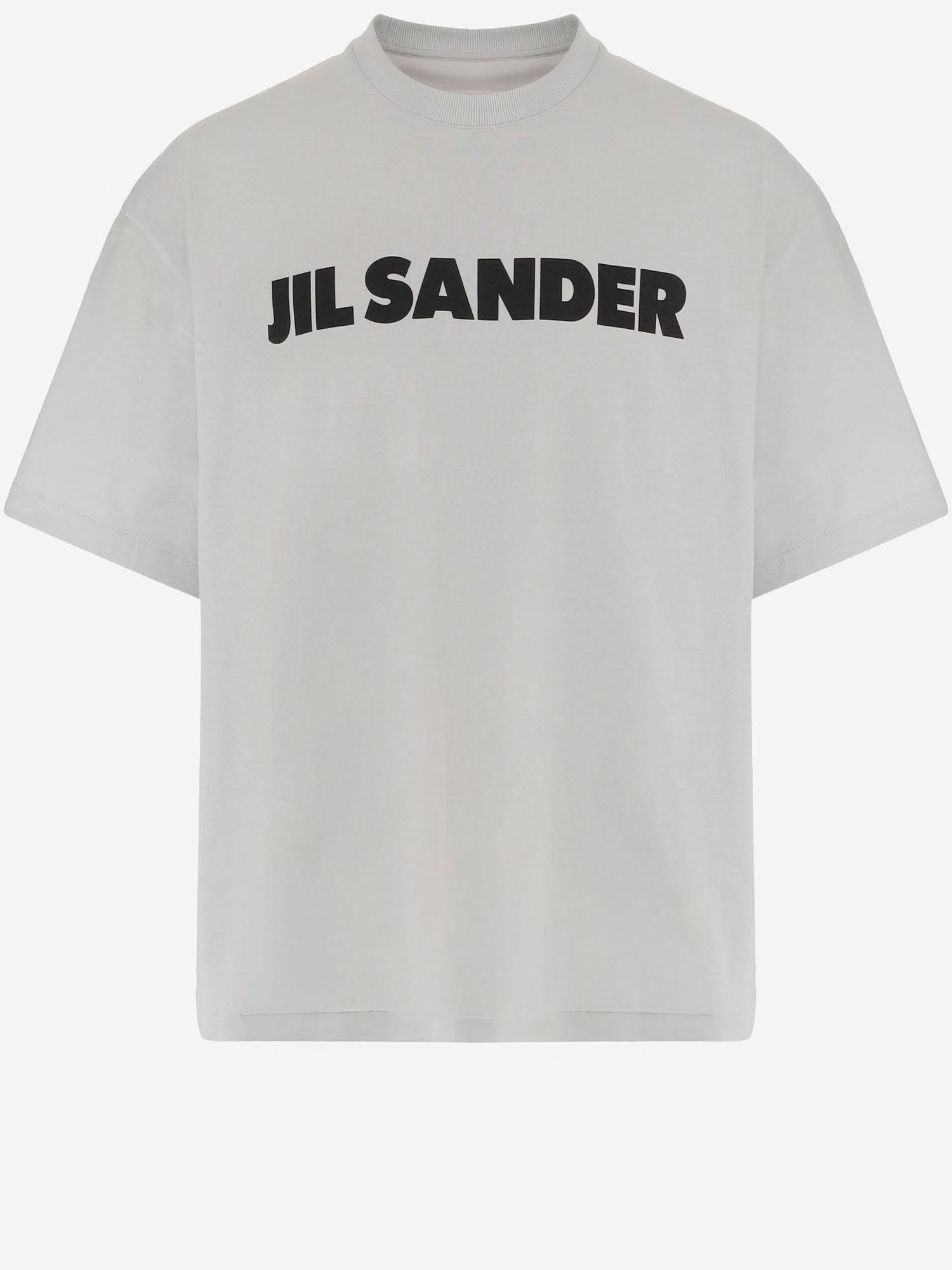 T-SHIRT IN JERSEY DI COTONE CON LOGO J54GC0011 J45148058 JIL SANDER 