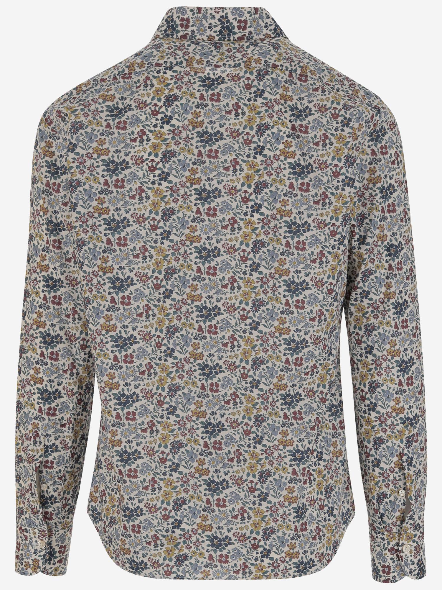 CAMICIA IN COTONE CON MOTIVO FLOREALE REGENT5 7456620 GHERARDI 