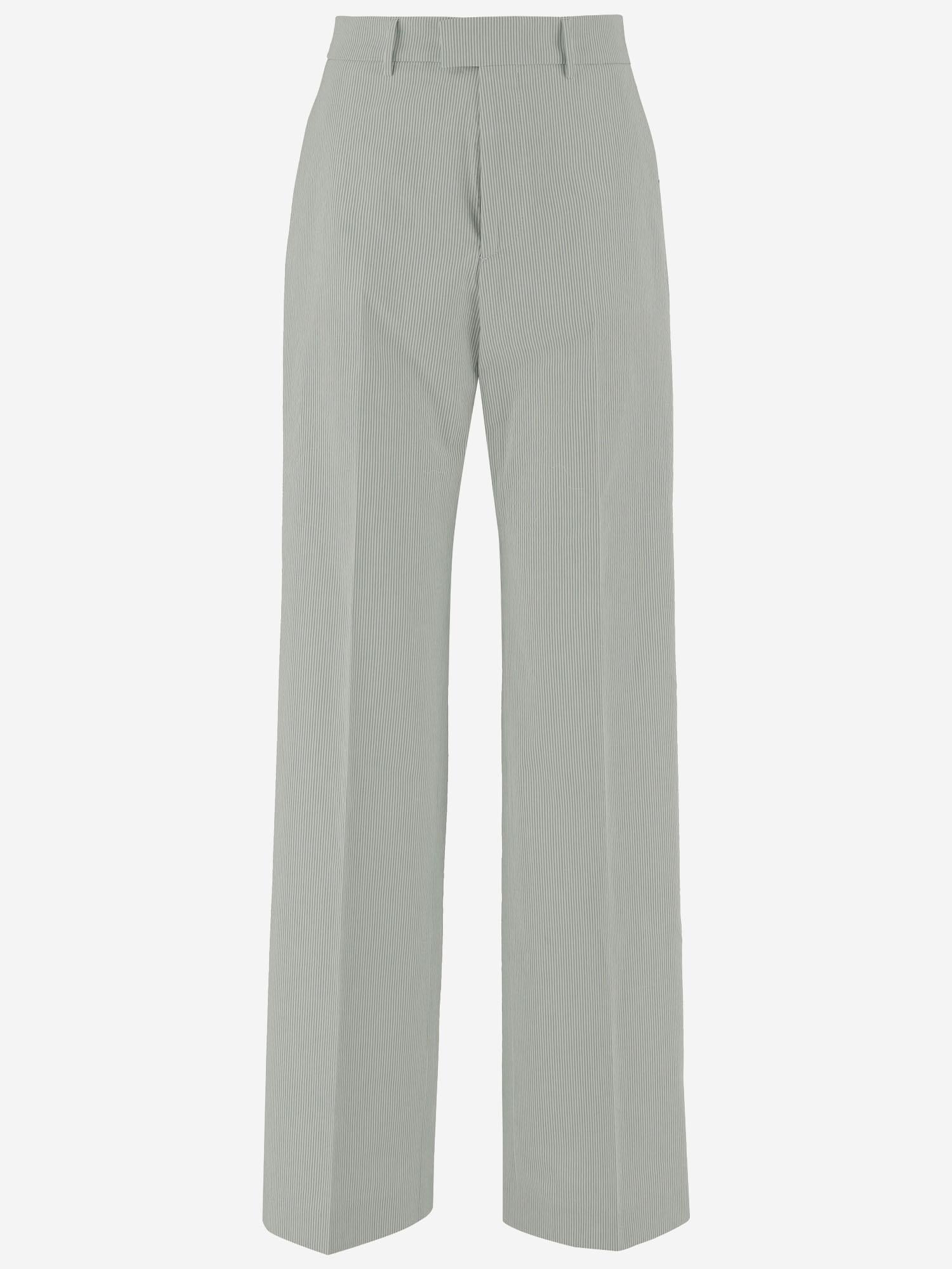 PANTALONI IN MISTO COTONE STRETCH CK1754X GREEN BERWICH 