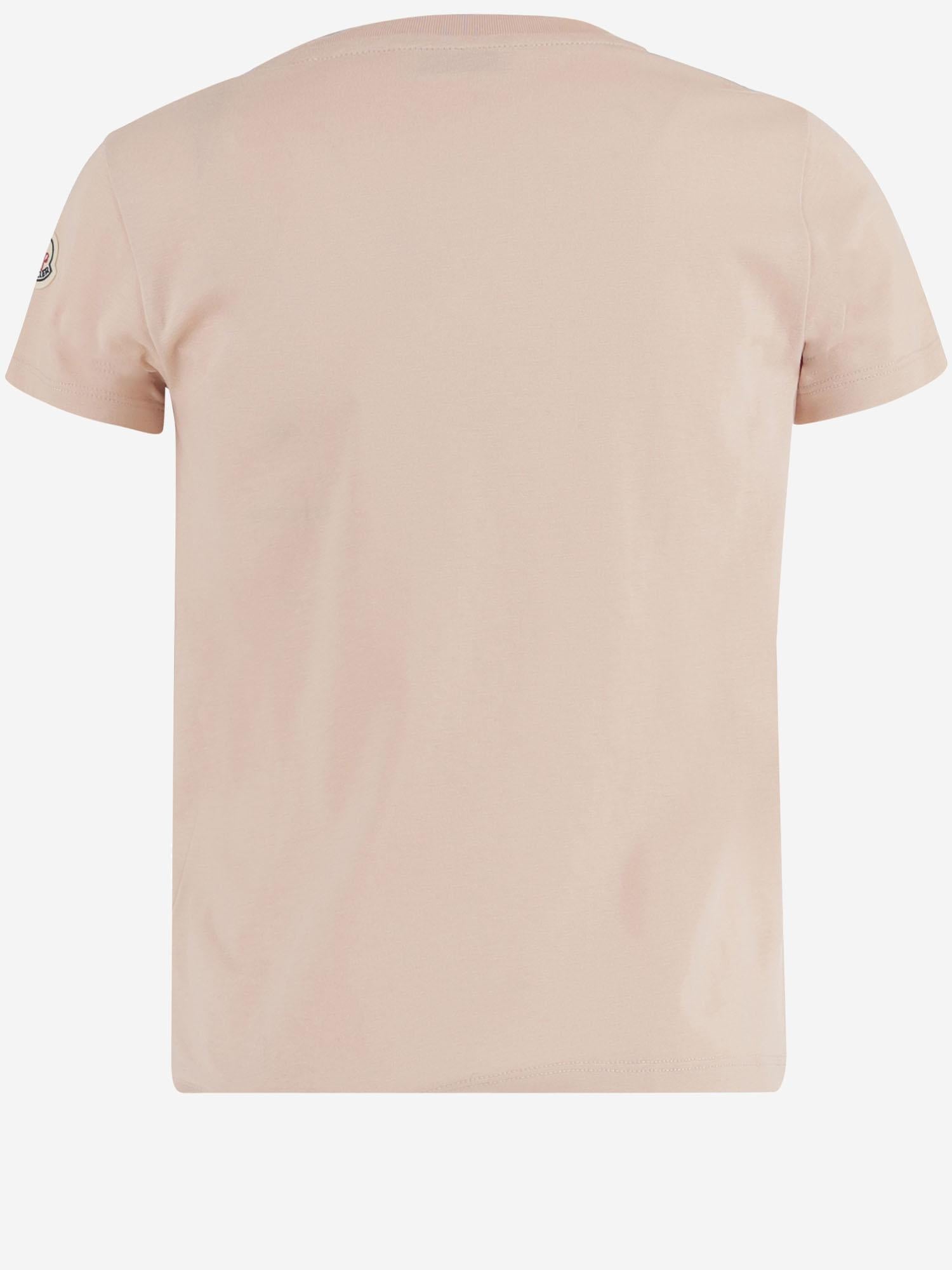 T-SHIRT IN COTONE CON LOGO 8C0003583907 514 MONCLER ENFANTS 