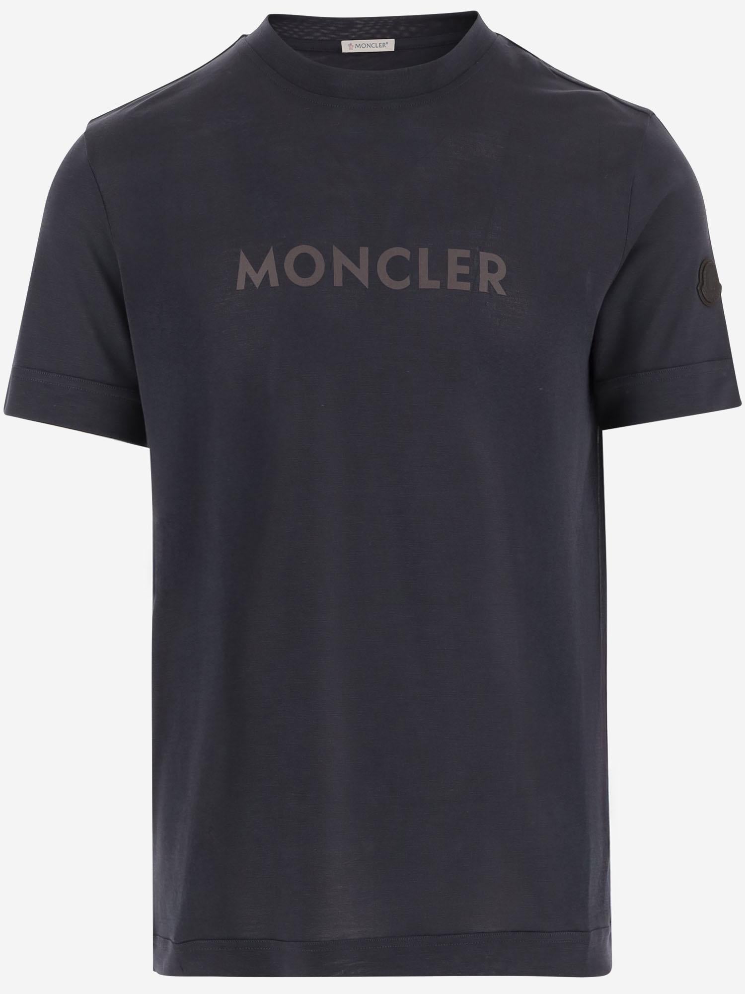 T-SHIRT IN LYOCELL CON LOGO 8C00028 89B2Q742 MONCLER 
