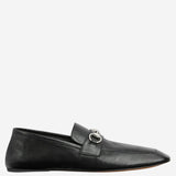 MOCASSINI IN PELLE CON MORSETTO 867507 AAGEH1000 GUCCI 