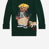 MAGLIA IN COTONE STAMPA POLO BEAR 320978393 001 POLO RALPH LAUREN KIDS 