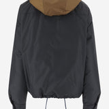 GIUBBOTTO CON CAPPUCCIO A CONTRASTO ML1316 1720F0B1V MIU MIU 