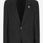 GIACCA IN MISTO LANA CON MOTIVO GG 864110 ZAUP11000 GUCCI 