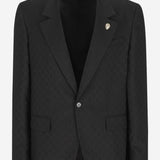 GIACCA IN MISTO LANA CON MOTIVO GG 864110 ZAUP11000 GUCCI 