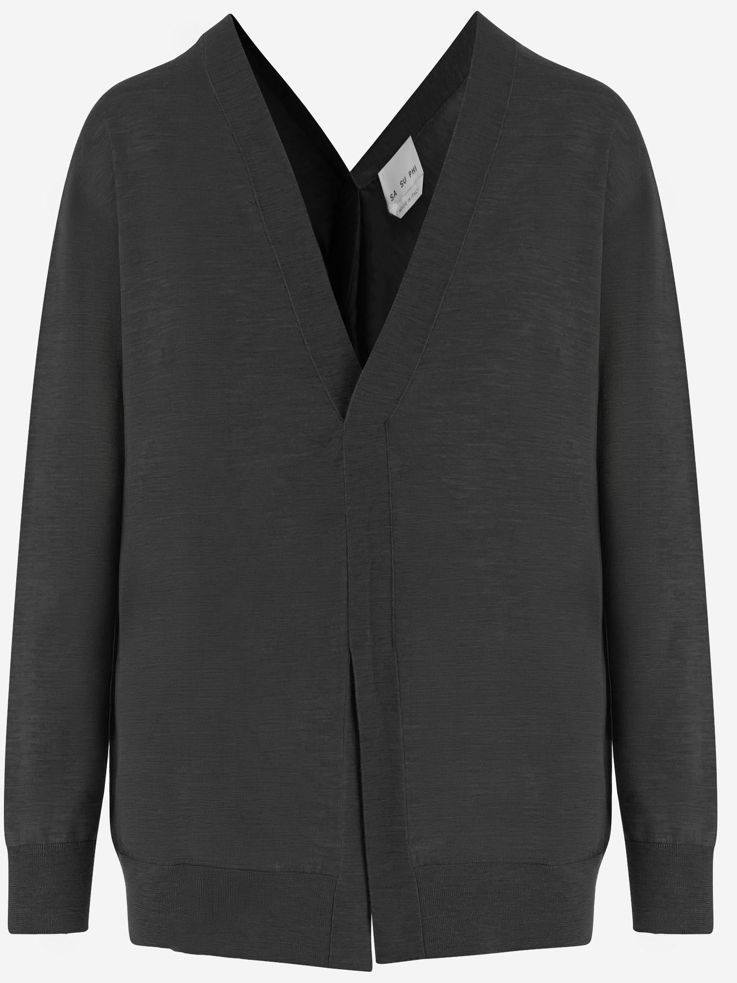 MAGLIA IN MISTO CASHMERE E SETA S26673 0900 SASUPHI 