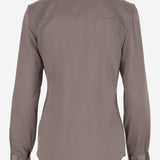 CAMICIA IN SETA STRETCH 4494 2094TAUPEAC F.IT 