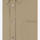CAMICIA IN COTONE CON LOGO OJPXC7CT COTTONSAND AUTRY 