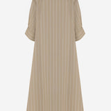 ABITO LUNGO IN COTONE CON MOTIVO A RIGHE J02CT0599 J45328273 JIL SANDER 