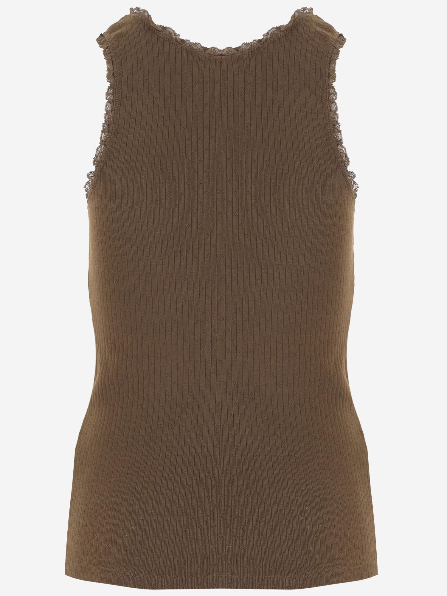 CANOTTA IN COTONE CON LOGO MT2205 19DFF0324 MIU MIU 