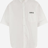 CAMICIA IN COTONE CON LOGO 857810 TRM289000 BALENCIAGA 