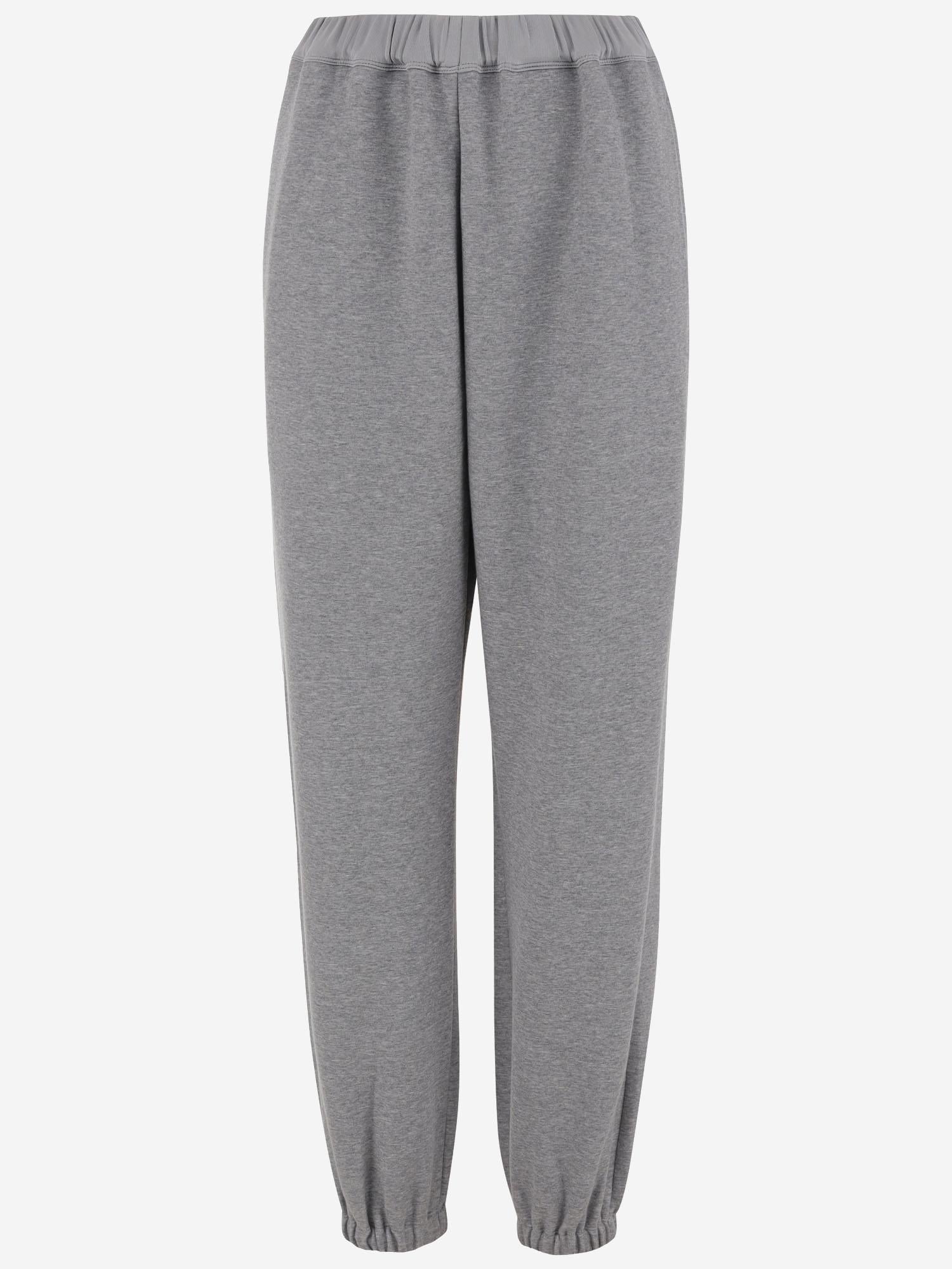 PANTALONI DA JOGGING IN MISTO COTONE 6252K21067 LIGHTGREYMELANGE CARVEN 