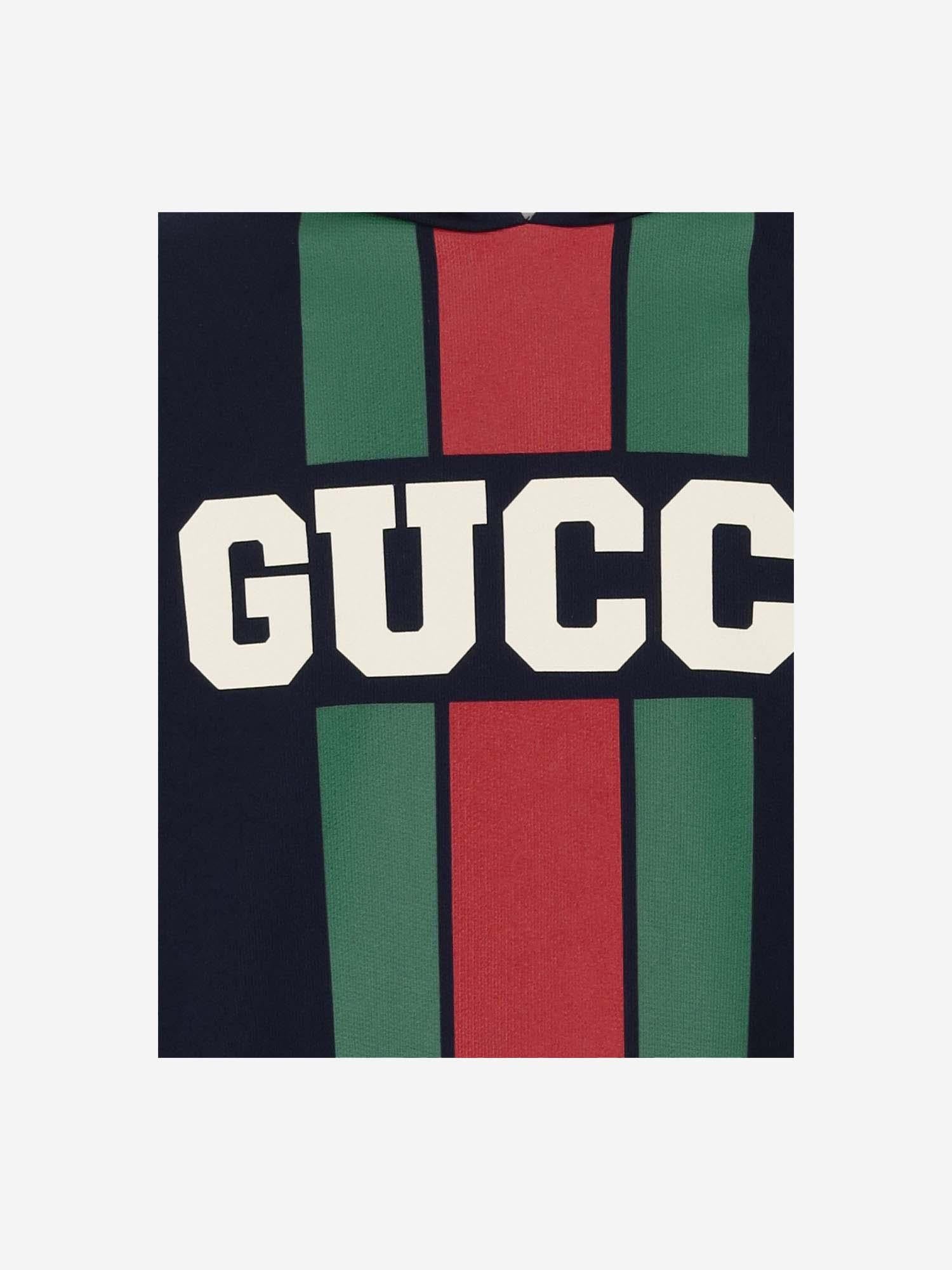 FELPA CON CAPPUCCIO IN COTONE CON LOGO 791861 XJGOF4392 GUCCI KIDS 