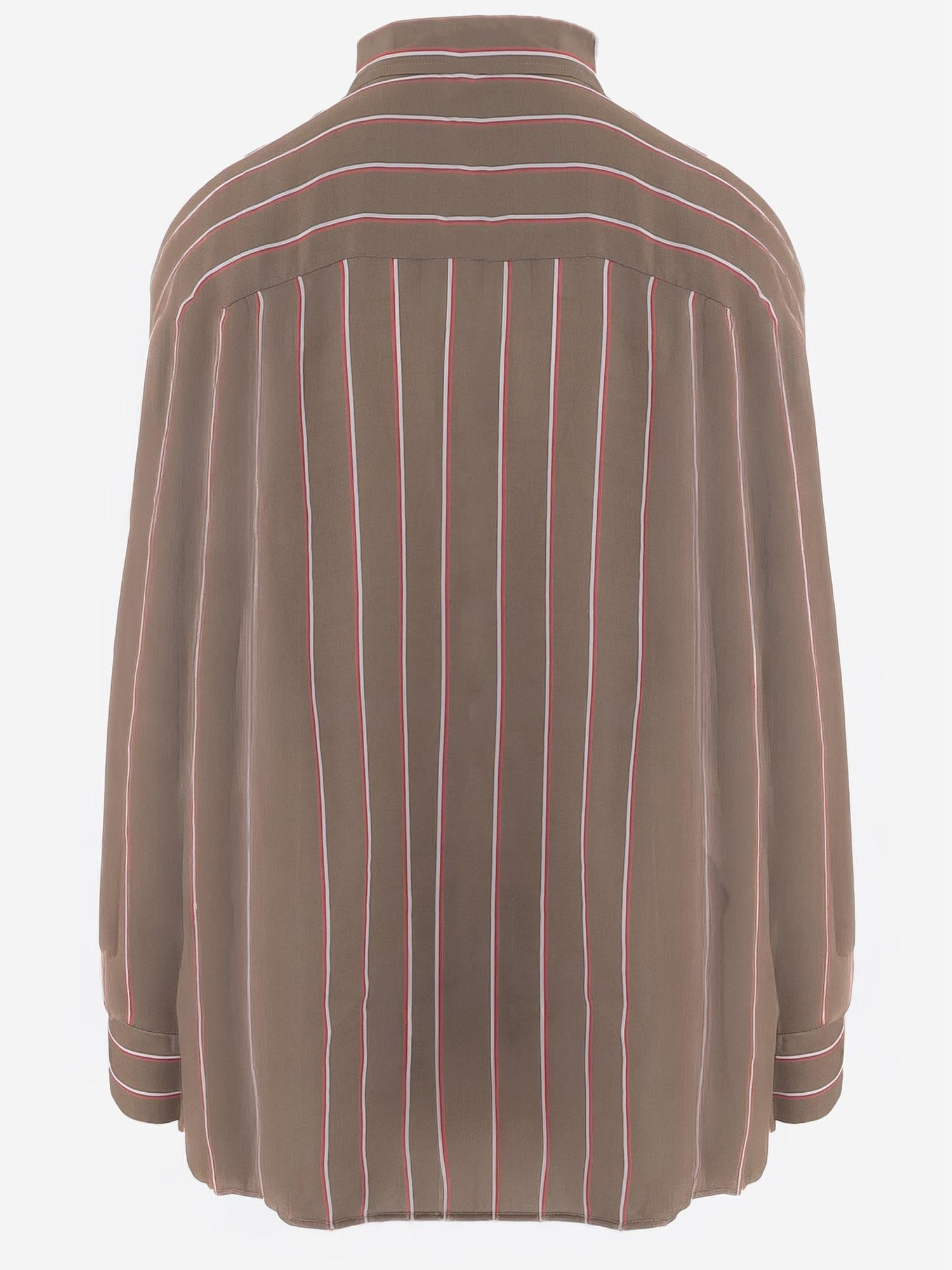 CAMICIA IN VISCOSA E SETA A RIGHE CHFS21925 279 THE FRANKIE SHOP 