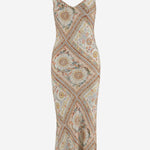 ABITO LUNGO IN VISCOSA CON STAMPA FANTASIA 80PAO925 NS779774 JUST CAVALLI 