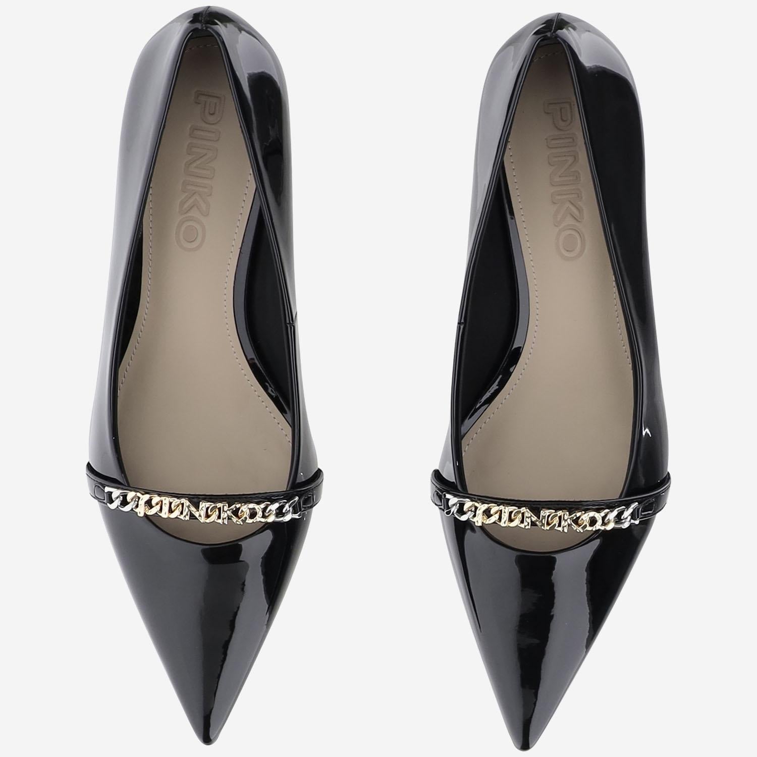 DÉCOLLETÉ GLORIA 13 IN PELLE LUCIDA SD0365 E002Z99 PINKO 