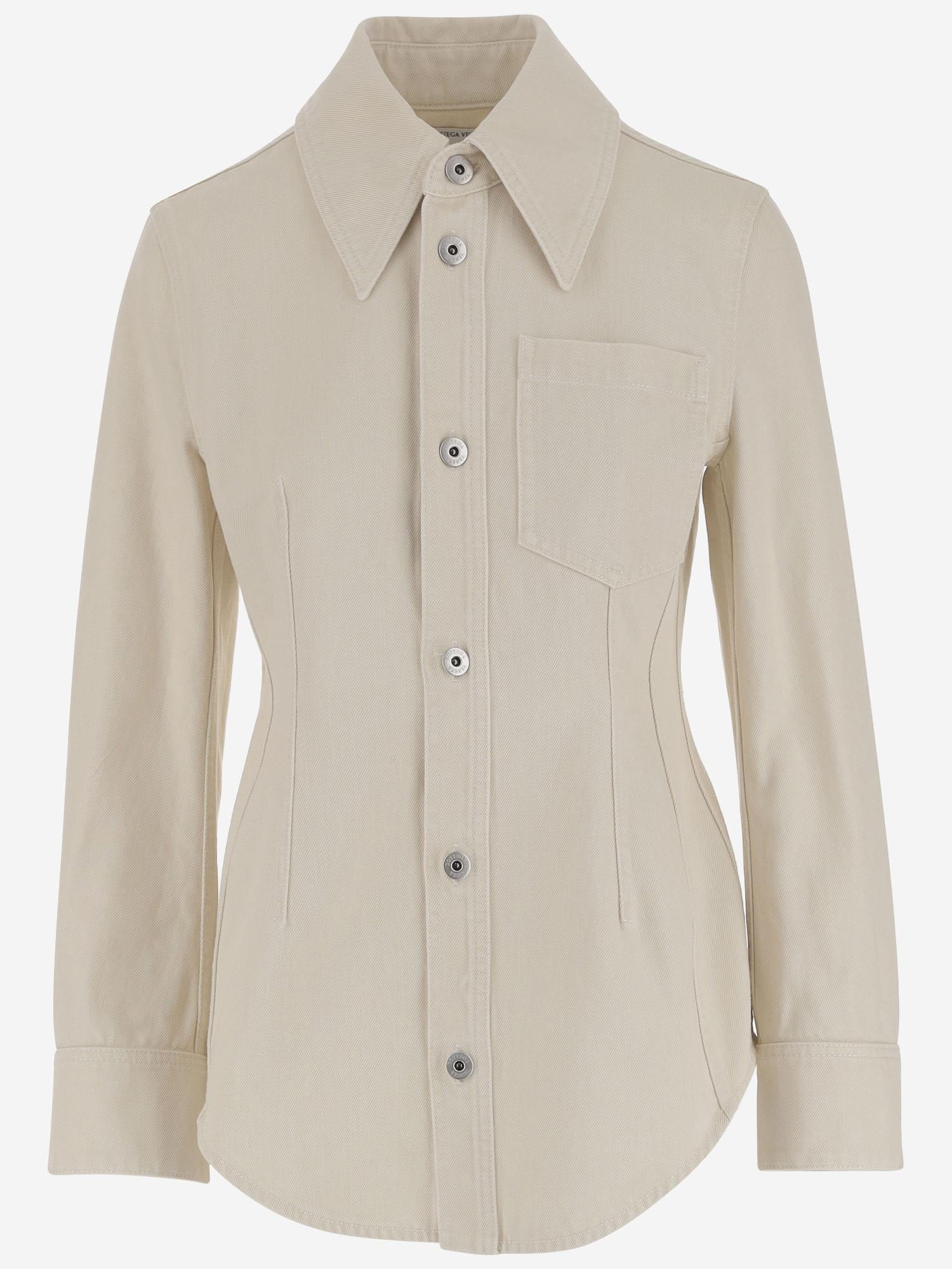 CAMICIA IN DENIM DI COTONE 829180 V5DV09247 BOTTEGA VENETA 