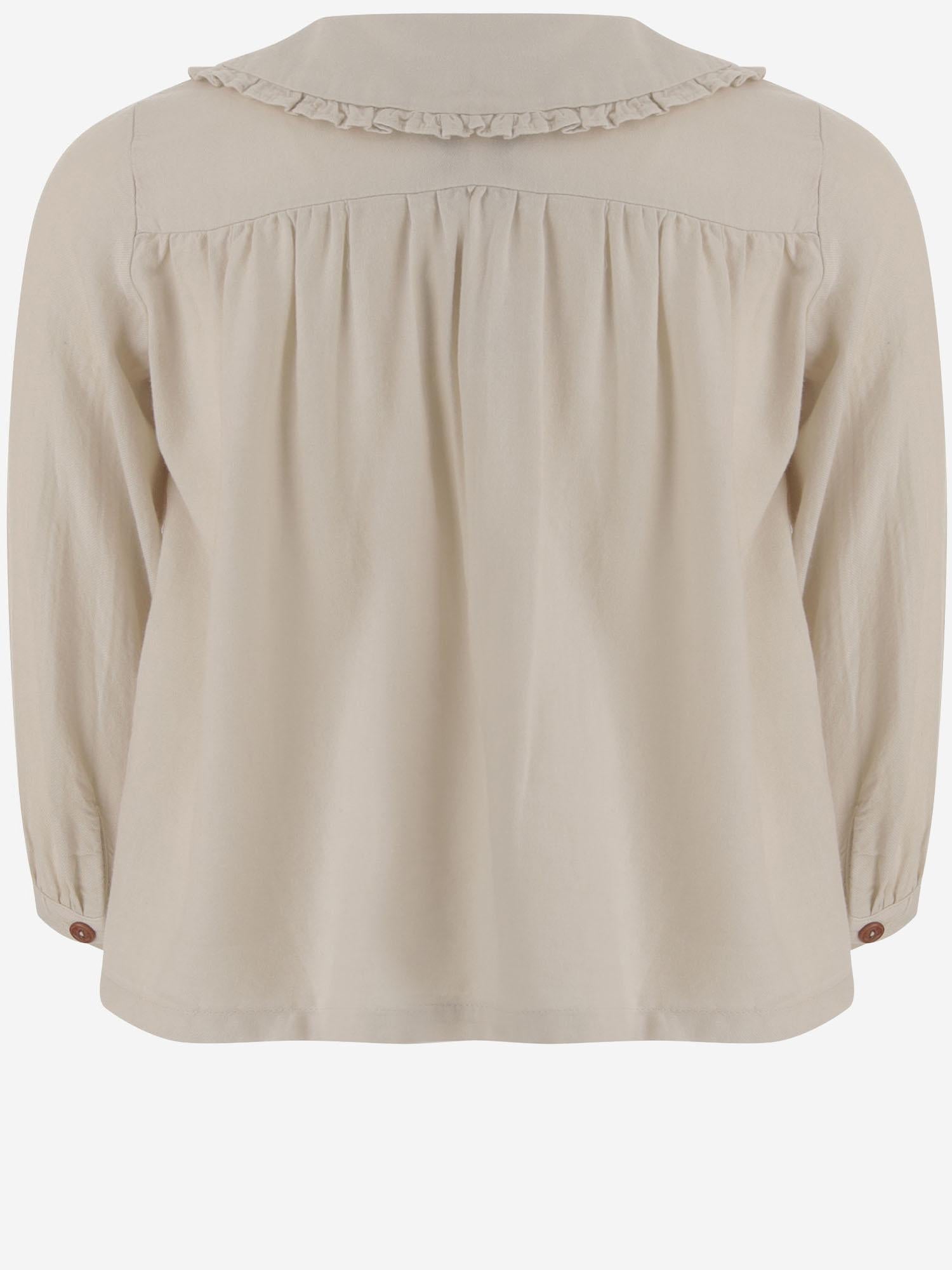 Camicia in cotone e viscosa 25W198 RICE 1+ IN THE FAMILY KIDS 