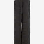 Pantaloni in raso con motivo medaglioni 820232 Y6K844164 SAINT LAURENT 