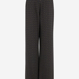 Pantaloni in raso con motivo medaglioni 820232 Y6K844164 SAINT LAURENT 
