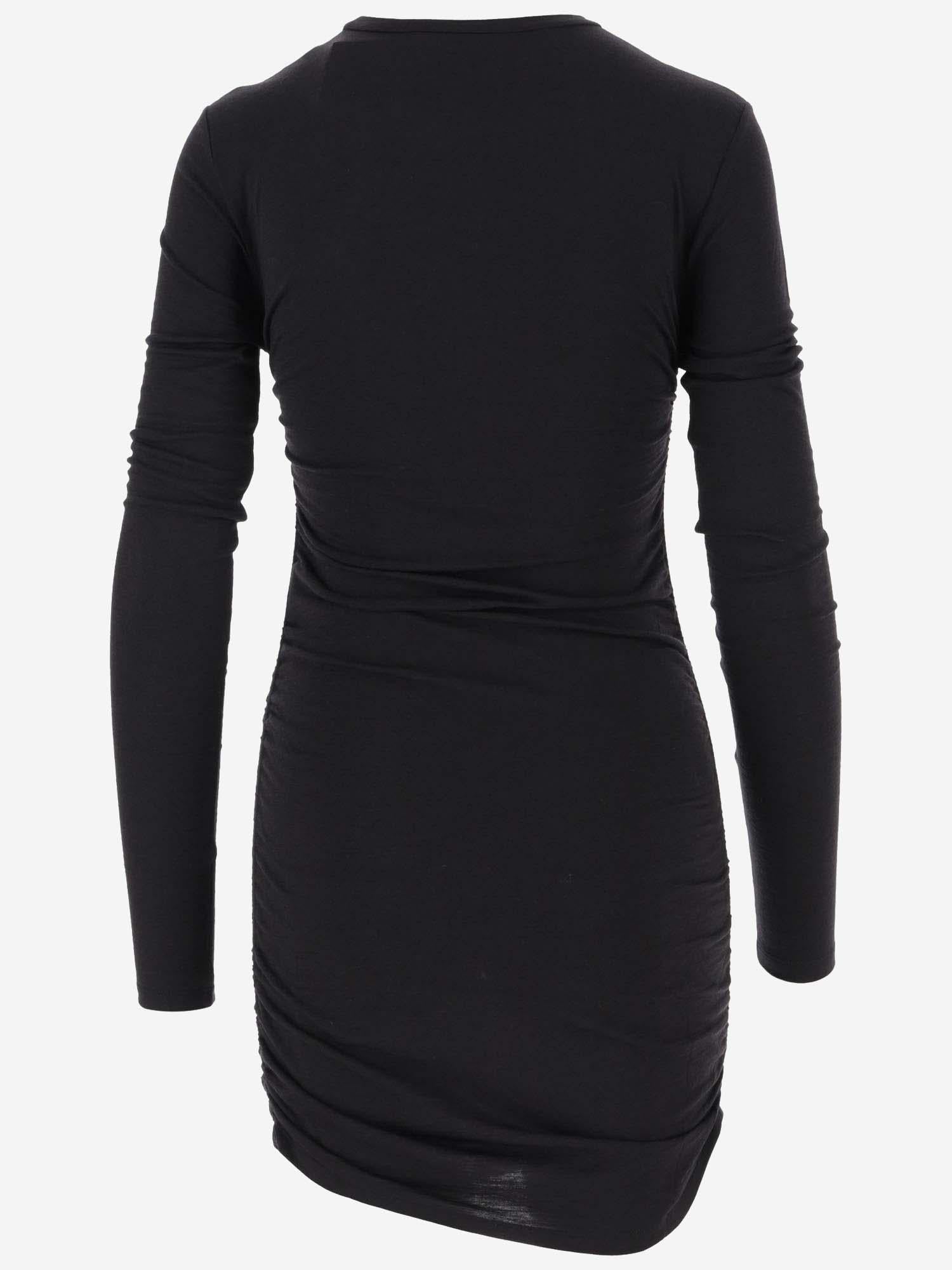 ABITO DRAPPEGGIATO IN LANA 750173 Y37LH1000 SAINT LAURENT 
