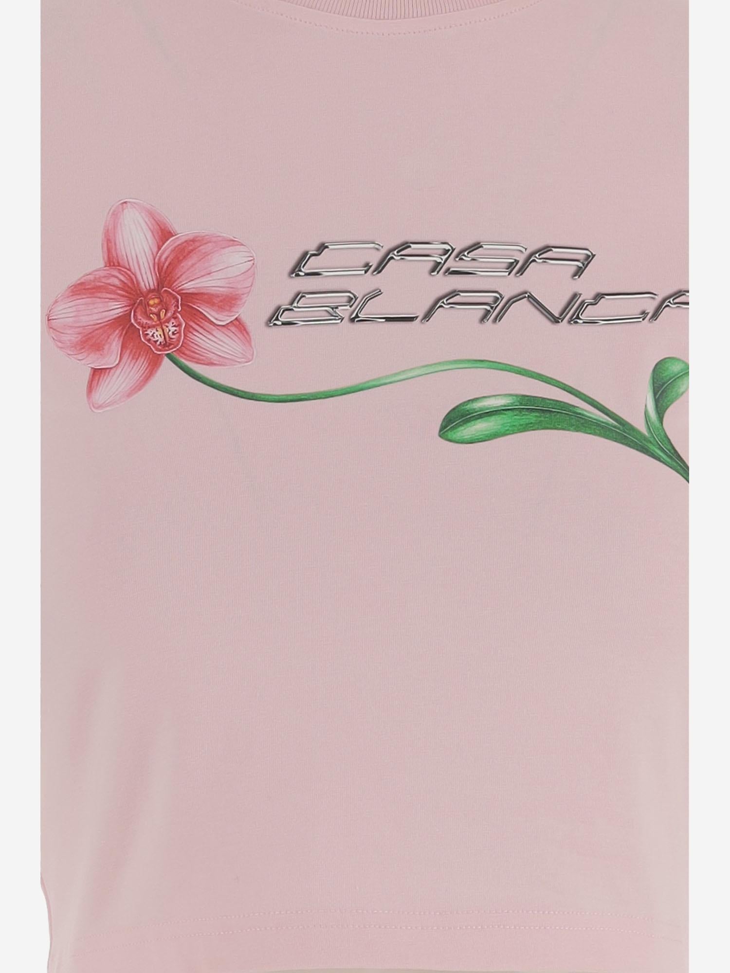 T-SHIRT IN COTONE CON LOGO WSP26JTS009 01 CASABLANCA 