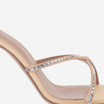 Sandali Sally in raso SALLYSLIPPER 95PEACH AMINA MUADDI 