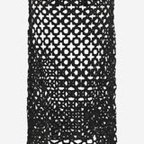 GONNA IN COTONE CON MOTIVO GEOMETRICO S004 GLEMBLACK NICCOLO PASQUALETTI 