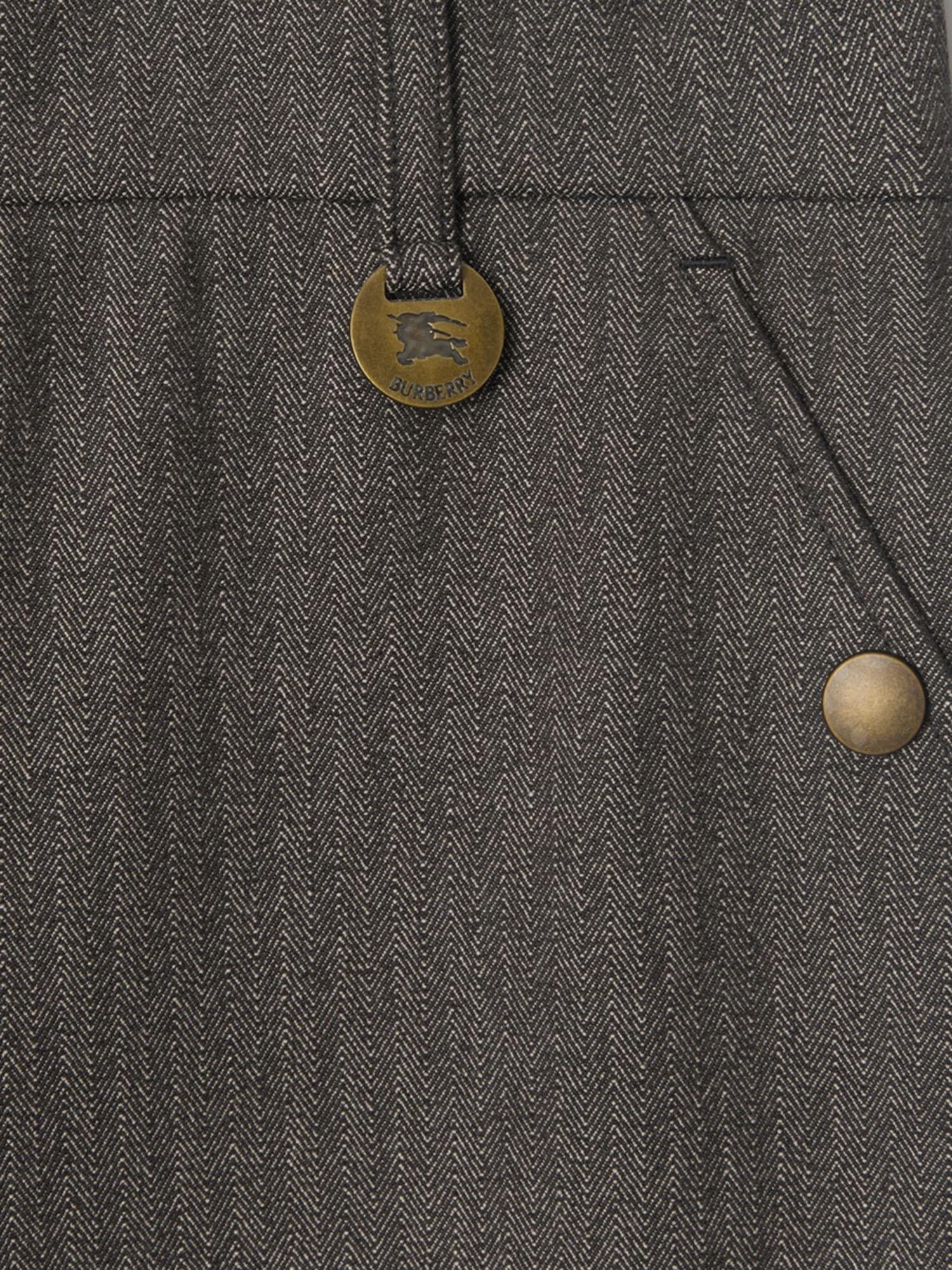 PANTALONI JODHPUR IN COTONE STRETCH 8116806 WLNUT BRWN/TAUPE BGE BURBERRY 