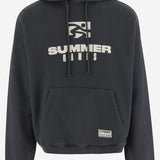 FELPA IN COTONE CON CAPPUCCIO SG2420102 JETBLACK SUMMER GAMES 