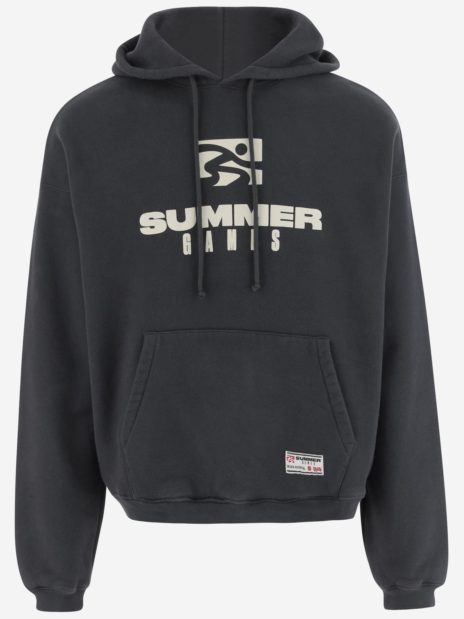 FELPA IN COTONE CON CAPPUCCIO SG2420102 JETBLACK SUMMER GAMES 