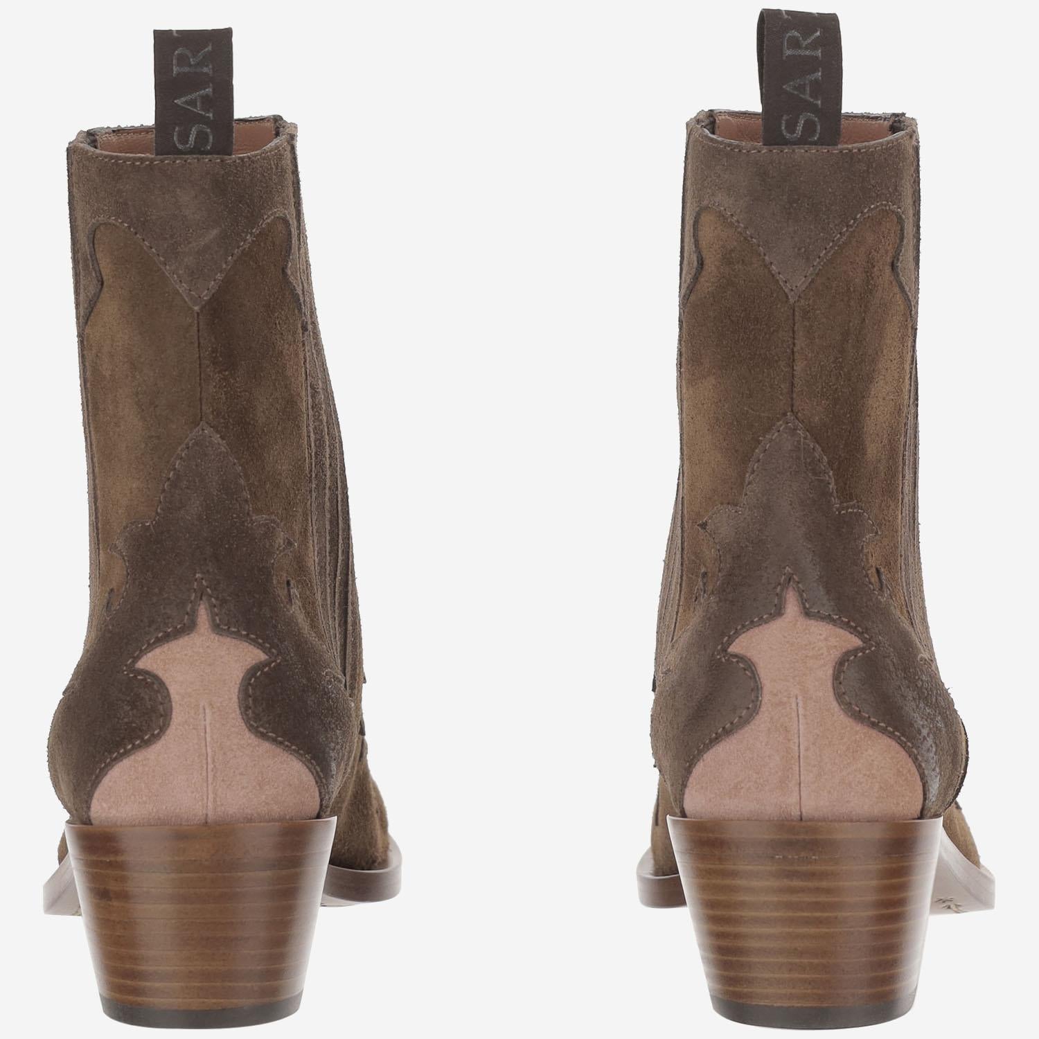 STIVALETTI IN SUEDE SR3645VX VELOURESPRESSOSESAMO SARTORE 