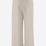 PANTALONI IN LANA E SETA 8B3RB725 1CFA03 VALENTINO 