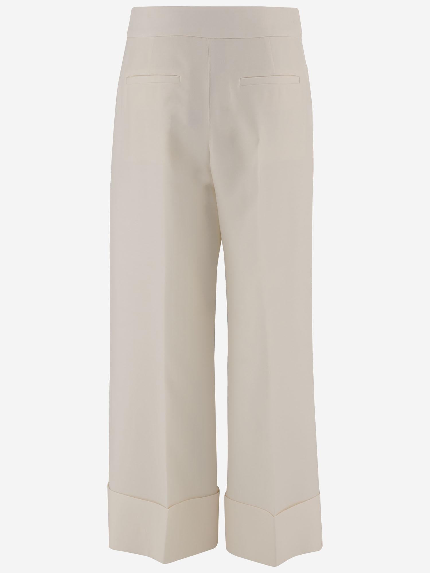PANTALONI IN LANA E SETA 8B3RB725 1CFA03 VALENTINO 