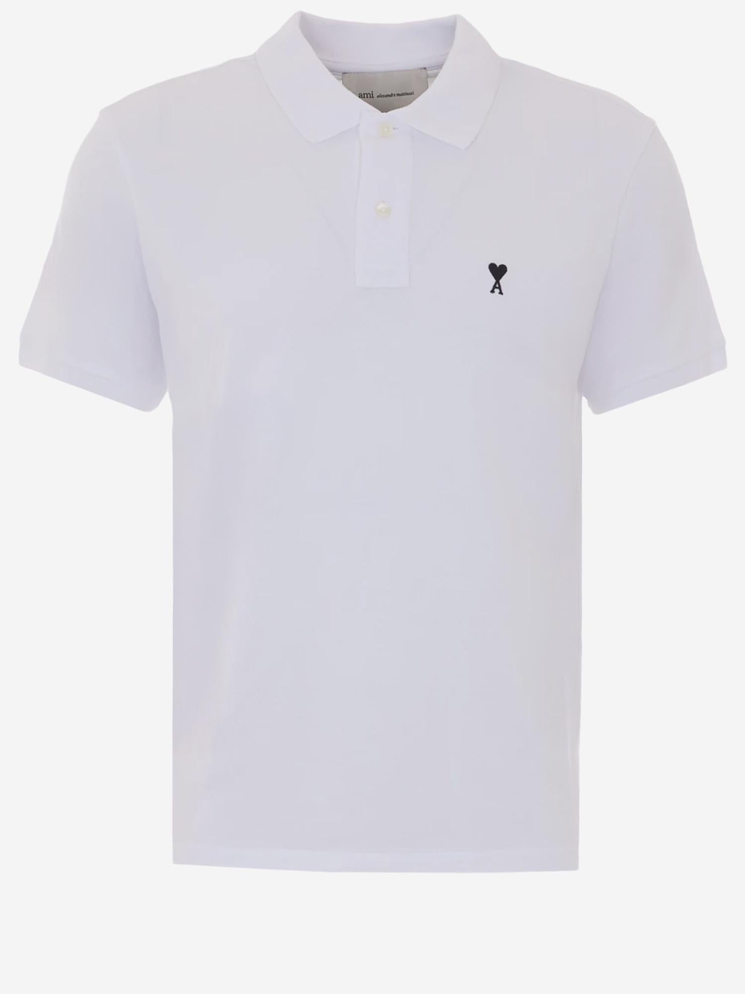 POLO IN COTONE CON LOGO HPL411760 100 AMI 