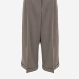 PANTALONI CROPPED IN LANA 10865W2812 DUS THE ROW 