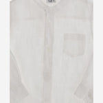 Camicia in lino P25CL016L6006 010 IL GUFO KIDS 